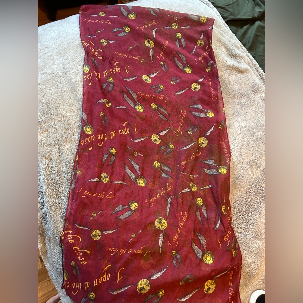 Harry Potter Infinity Scarf- “I open at the close”.
